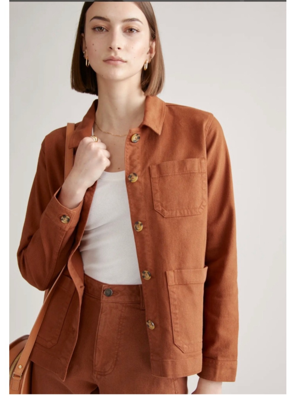 Quince Organic Comfort Stretch Chore Jacket M - Picture 3 of 8